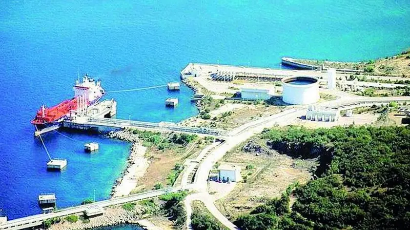 L’area di Castelmuschio dove sorgerà il nuovo rigassificatore