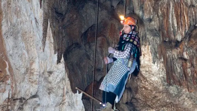 Silvano Trieste 06/01/2013 Grotta Gigante, le Befane si calano