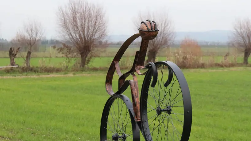 Bonaventura Monfalcone-16.12.2019 Nuova scultura-Pista ciclabile Tenco-Turriaco-foto di Katia Bonaventura