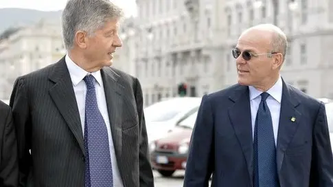 Gabriele Galateri e Mario Greco sulle rive di Trieste