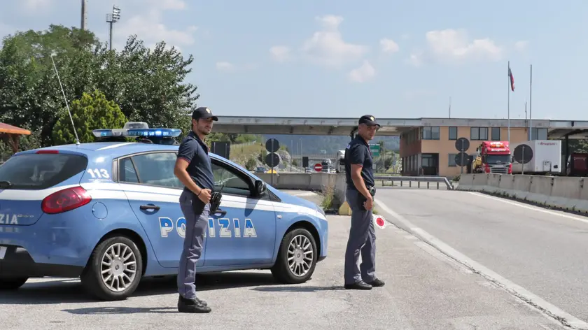 Lasorte Trieste 31/07/18 - Fernetti, Polizia, Controlli alla frontiera con la Slovenia