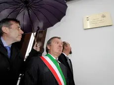 Il vicensindaco Livio Vecchiet assieme al sindaco di Ronchi Roberto Fontanot