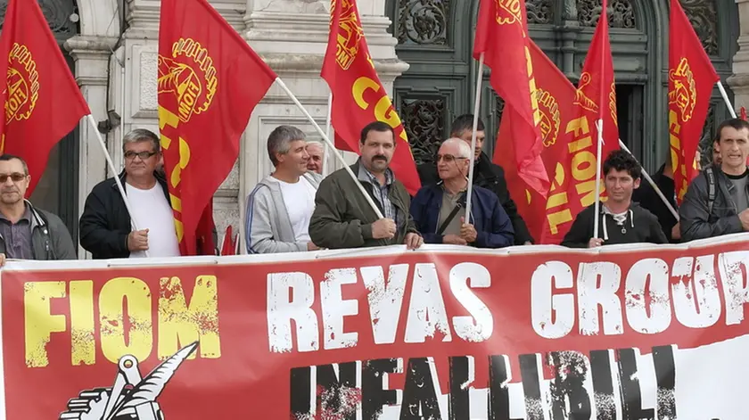 Lasorte Trieste 09/10/15 - Piazza Unità, Municipio, Presidio Lavoratori Revas