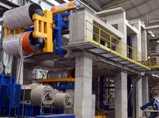 Il nuovo laminatoio in costruzione a Servola