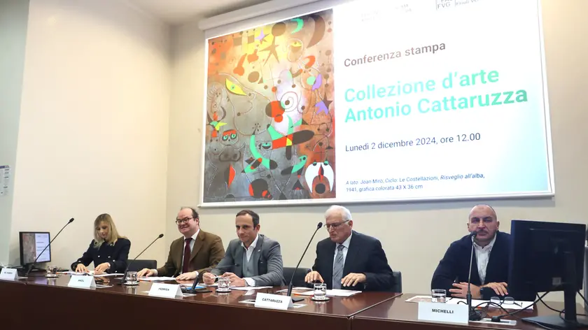 La conferenza stampa per la donazione della Collezione Cattaruzza Foto di Andrea Lasorte