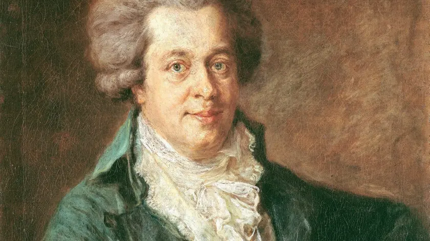 MUSICA: A BERLINO RINVENUTO NUOVO RITRATTO MOZART. ALLA GEMAELDEGALERIE, RITRAE MUSICISTA A UN ANNO DALLA MORTE. A Mozart portrait which has so far been unknown has now been discovered at the Berlin Gemaeldegalerie (painting gallery) (undated archive photo). The oil painting by Johann Georg Edlinger which is 80 by 62 centimetres large was probably created during Mozart's last stay in Munich, Germany in 1790. ANSA / Staatliche Museen zu Berlin / EDITORIAL USE ONLY / PAL
