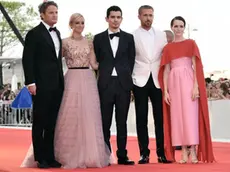 29/08/2018 Venezia, 75 Mostra Internazionale d' Arte Cinematografica. Cerimonia di apertura Red carpet del film First Man, nella foto il regista Damien Chazelle ed il cast con Jason Clarke, Olivia Hamilton, Ryan Gosling, Claire Foy