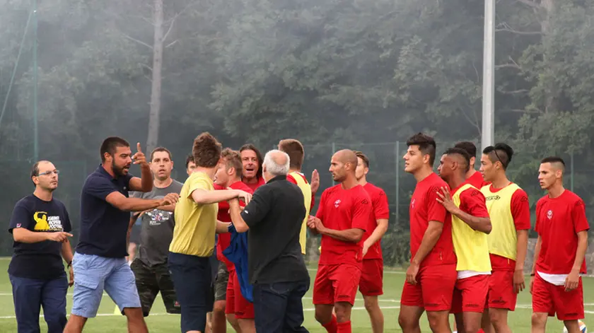 Lasorte Trieste 05/08/14 - Campo Basovizza, Ultras Triestina, Allenamento Squadra
