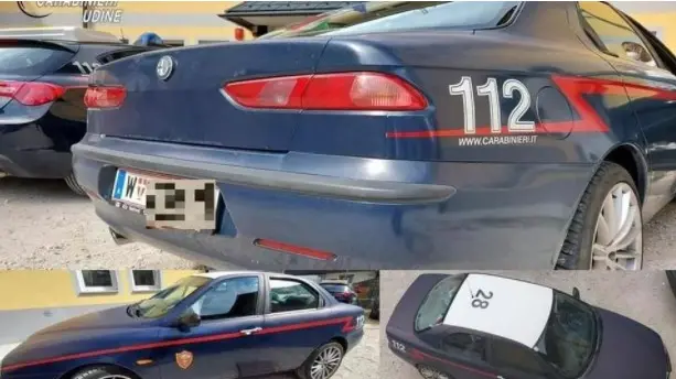 L'auto su cui viaggiavano i coniugi austriaci: è del tutto simile a una Gazzella dell'Arma