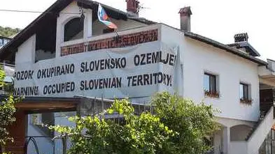 ?Seèovlje, 29.06.2017 Mejni prehod Seèovlje, reka Dragonja, Razglasitev arbitražni sporazum, arbitraža za mejo med Hrvaško in Slovenijo, Joško Joras ------ Cepar politika4