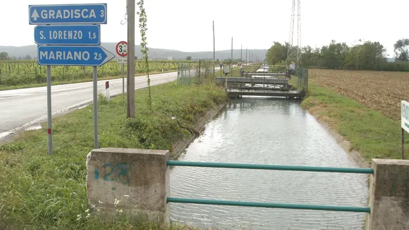 La strada provinciale 4 Gradisca-Moraro in una foto di archivio