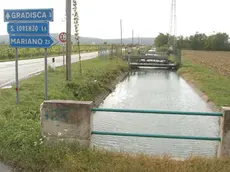 La strada provinciale 4 Gradisca-Moraro in una foto di archivio