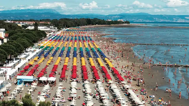 Uno scorcio della spiaggia di Grado