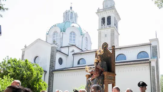 Bonaventura Monfalcone-17.06.2018 Visita cardinale Parolin-Santuario di Barbana-foto di Katia Bonaventura