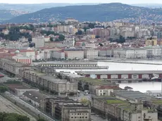 Una panoramica dall'alto dell'area degli ex magazzini Greensisam