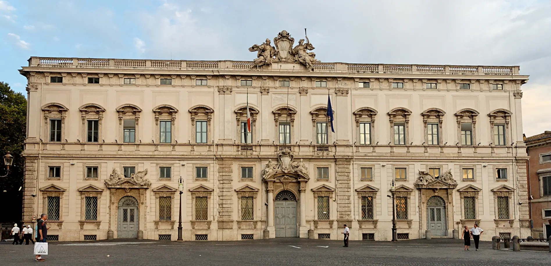 Palazzo della Consulta, a Roma, sede della Corte costituzionale