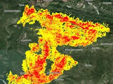 Le aree percorse dal fuoco rilevate dai satelliti: la mappa della protezione civile