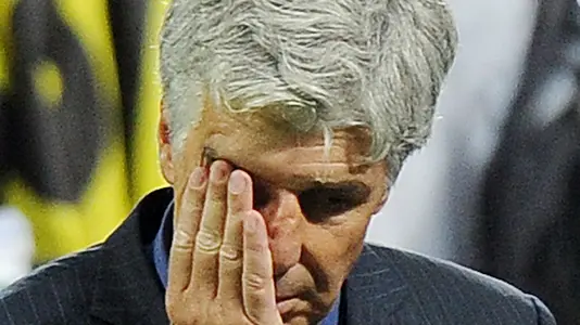 Gian Piero Gasperini allo Meazza il 17 settembre 2011.Gasperini? Non credo che resti. La sua è una situazione difficile da tutti i punti di vista. Vedremo in giornata. Non mi è piaciuto niente della partita di ieri". Lo ha detto il presidente dell'Inter, Massimo Moratti, entrando negli uffici della Saras oggi 21 settembre 2011 ANSA/DANIEL DAL ZENNARO