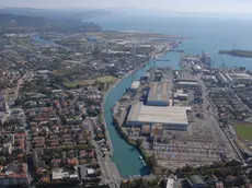 L'area della Fincantieri a Monfalcone