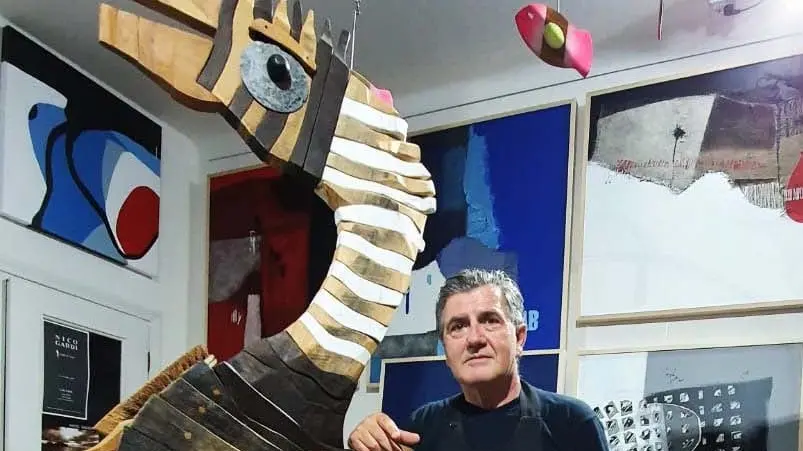 L'artista gradese Nico Gaddi