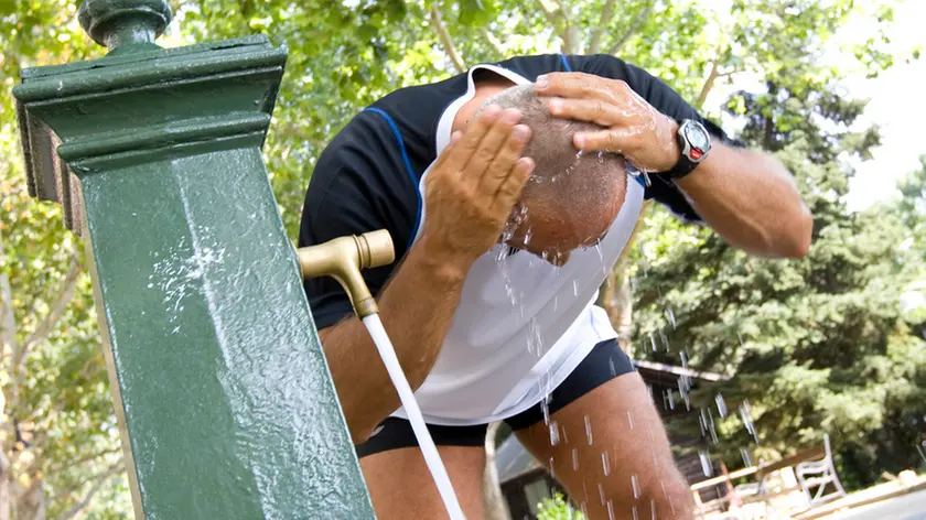 Alla ricerca di refrigerio contro il gran caldo