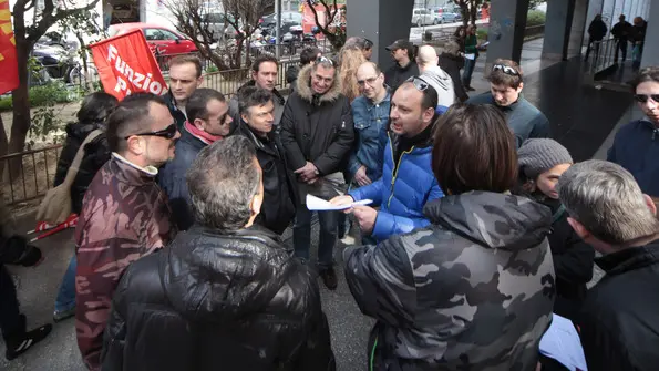Lasorte Trieste 11/03/14 - Via S.Anastasio, Sede INPS, Presidio Lavoratori Gurian