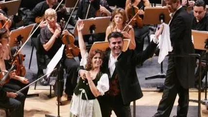 Il soprano Ilaria Zanetti e il cantante Andrea Binetti