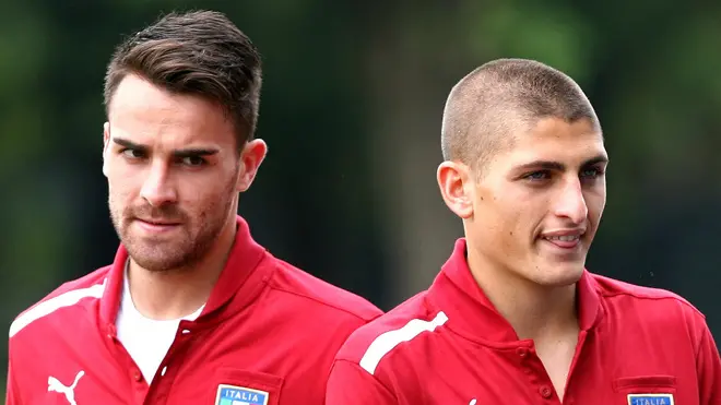 Coverciano, 23.05.12, centro tecnico federale della FIGC, ritiro della Nazionale per gli Europei 2012 - Mattia Destro e Marco Verratti