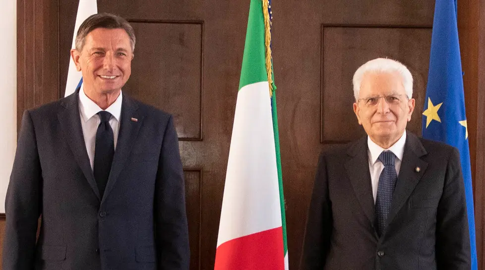 Foto Francesco Ammendola/Ufficio Stampa Quirinale/LaPresse 13-07-2020 Trieste, Italia Politica Il Presidente della Repubblica Sergio Mattarella a Trieste con il Presidente della Repubblica di Slovenia, S.E. il Signor Borut Pahor (foto di Francesco Ammendola - Ufficio per la Stampa e la Comunicazione della Presidenza della Repubblica)DISTRIBUTION FREE OF CHARGE - NOT FOR SALE