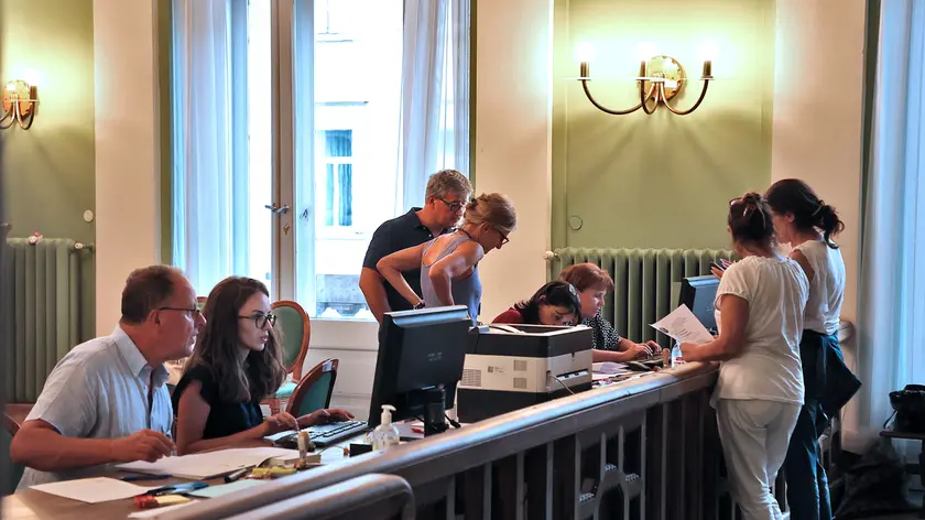 Lasorte Trieste 21/08/22 - Tribunale, stanza 192, Presentazione Liste Elezioni