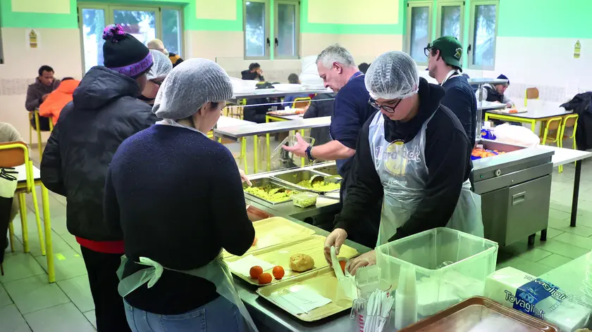 La mensa della Caritas. Foto Lasorte