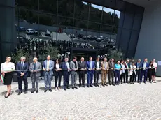 L'inaugurazione dello stabilimento Bat il 23 giugno scorso a Bagnoli. Foto Lasorte