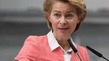 La presidente della Commissione europea Ursula von der Leyen