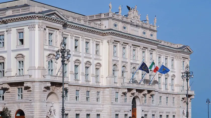 Il Palazzo sede della Regione autonoma Friuli Venezia Giulia in piazza Unità d'Italia a Trieste