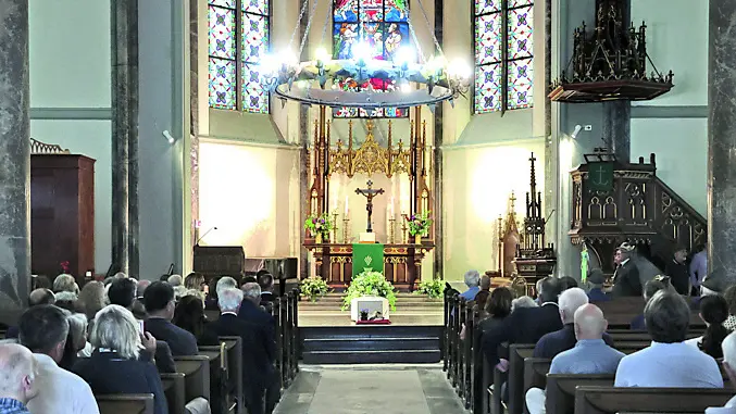Il funerale di Roberto Hausbrandt nella chiesa luterana di largo Panfili (fotoservizio di Andrea Lasorte)