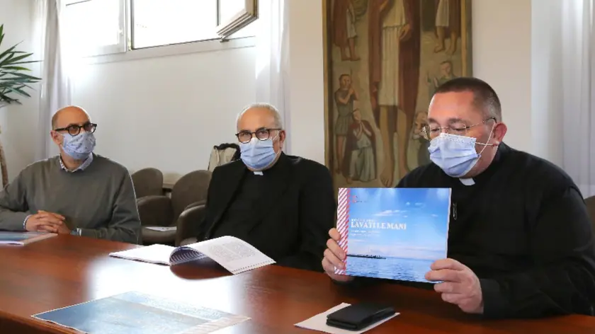 La conferenza stampa della Caritas (Foto Lasorte)