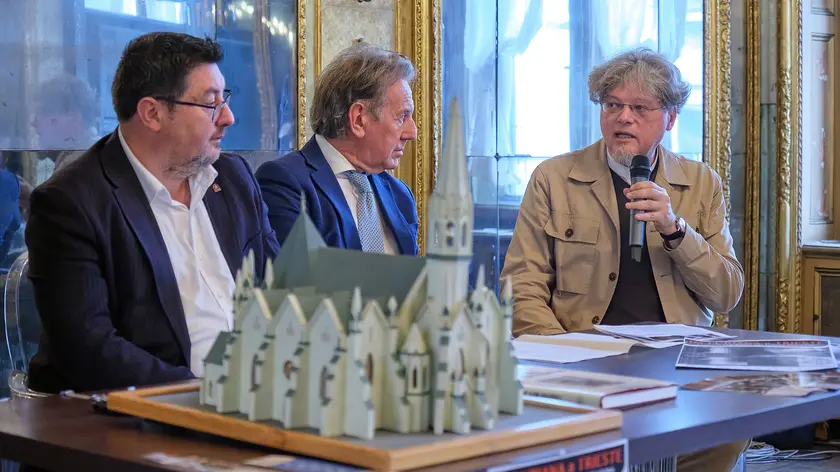 La presentazione con Romita, Scoccimarro e Michieli Foto Silvano