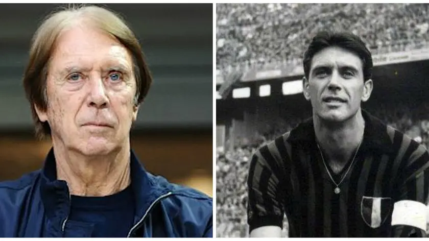 Due fotografie di Maldini: a destra, un giovanissimo Cesare con la maglia del Milan