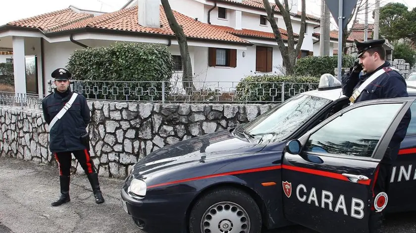 Un posto di blocco dei carabinieri