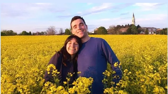 Giulia e Filippo in un momento felice