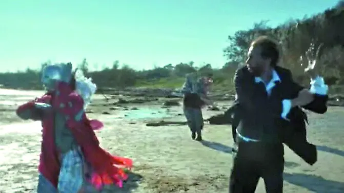 Un fotogramma del video Montecrist di Jovanotti, girato a Staranzano e uscito in questi giorni