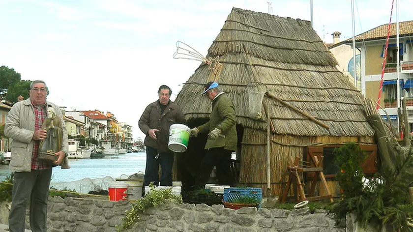 Grado - Presepio POrtatori Madonna di Barbana (allestimento