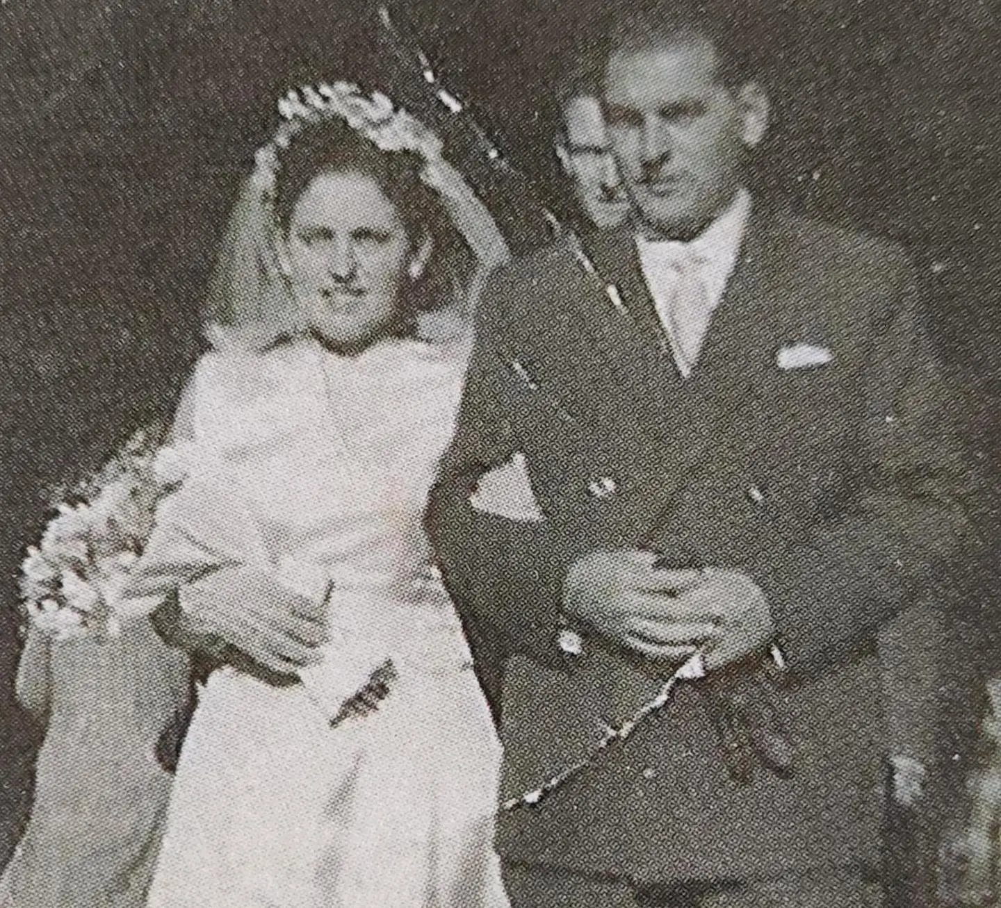 Fabiano e Clelia Secolin nel giorno del matrimonio