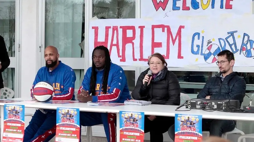 Silvano Trieste 28/02/2017 Presentazione spettacolo, Harlem Globetrotters