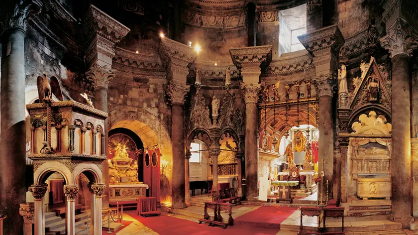 L'intérieur de la cathédrale de Split en Croatie