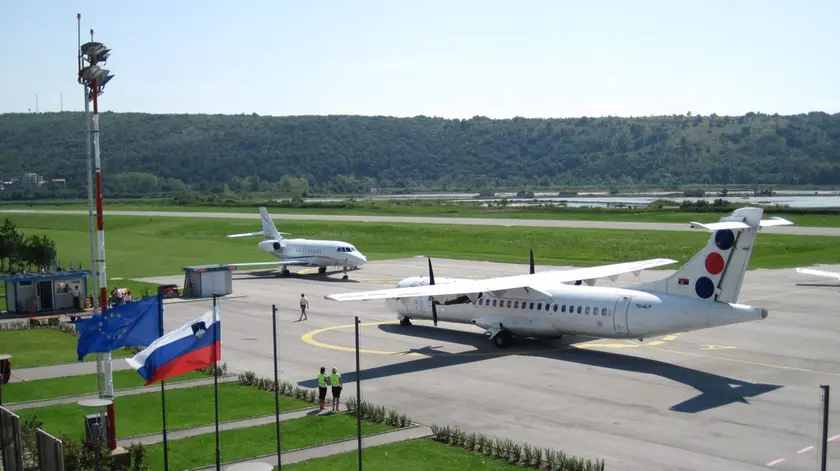 La pista dell’aeroporto di Portorose