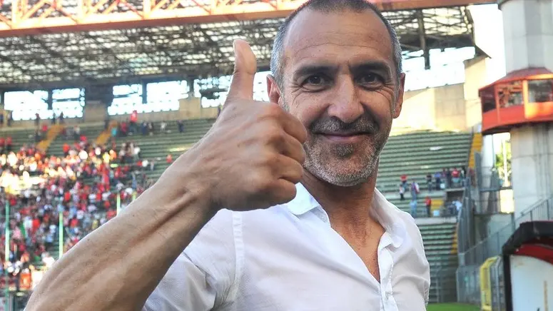 Foto Bruni Trieste 22.05.16 Calcio Triestina-salvezza raggiunta spareggio paly-out.mister Bordin a fine partita