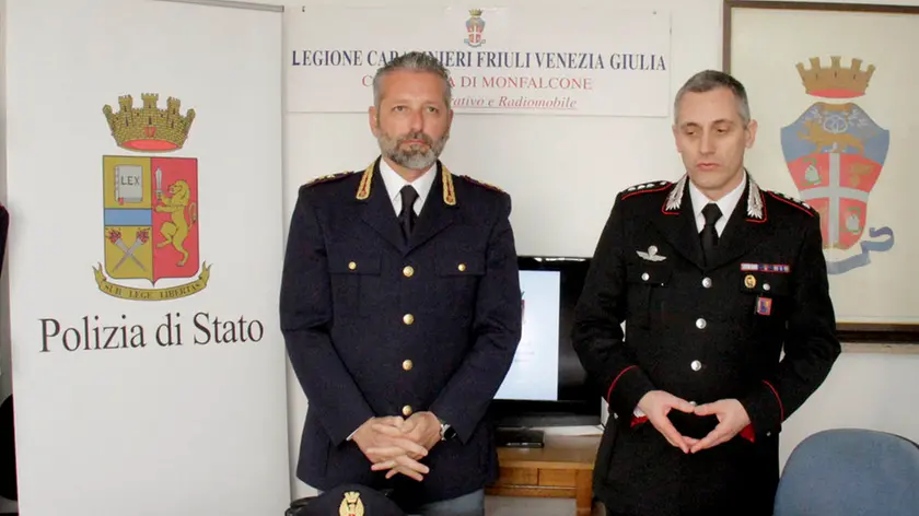 Bonaventura Monfalcone-03.04.2017 Conferenza stampa per l'operazione Tornado-Polizia e Carabinieri-Caserma dei carabinieri-Monfalcone-foto di Katia Bonaventura