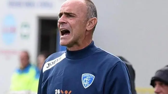 Empoli's second coach Giovanni Martusciello reacts during the Italian serie A soccer match between Empoli FC vs US Sassuolo at Carlo Castellani Stadium in Empoli, Italy, 4 October 2015 ANSA/CLAUDIO GIOVANNINI