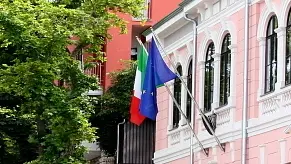 Uno scorcio di palazzo Vianello a Capodistria che ospita il consolato generale d’Italia